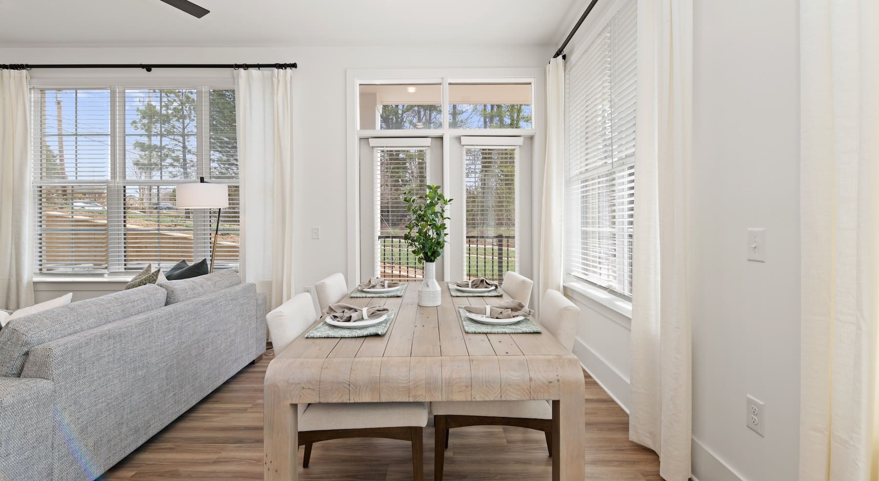 dining area with natural lighting