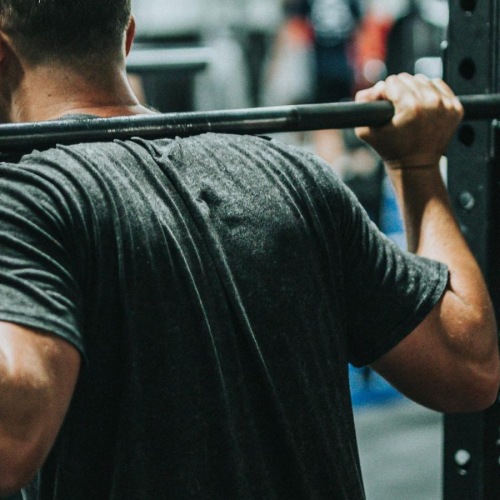 a man working out in a gym